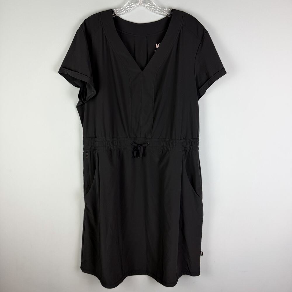 REI Co-op Savanna Trails Dress Black 1XLarge Style 243596